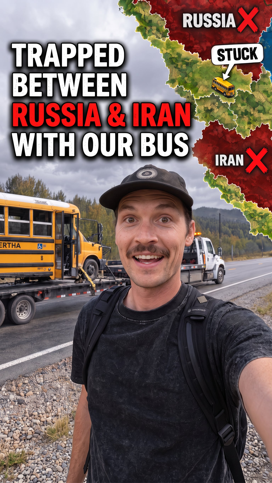 Trapped Between Russia and Iran with Our Bus