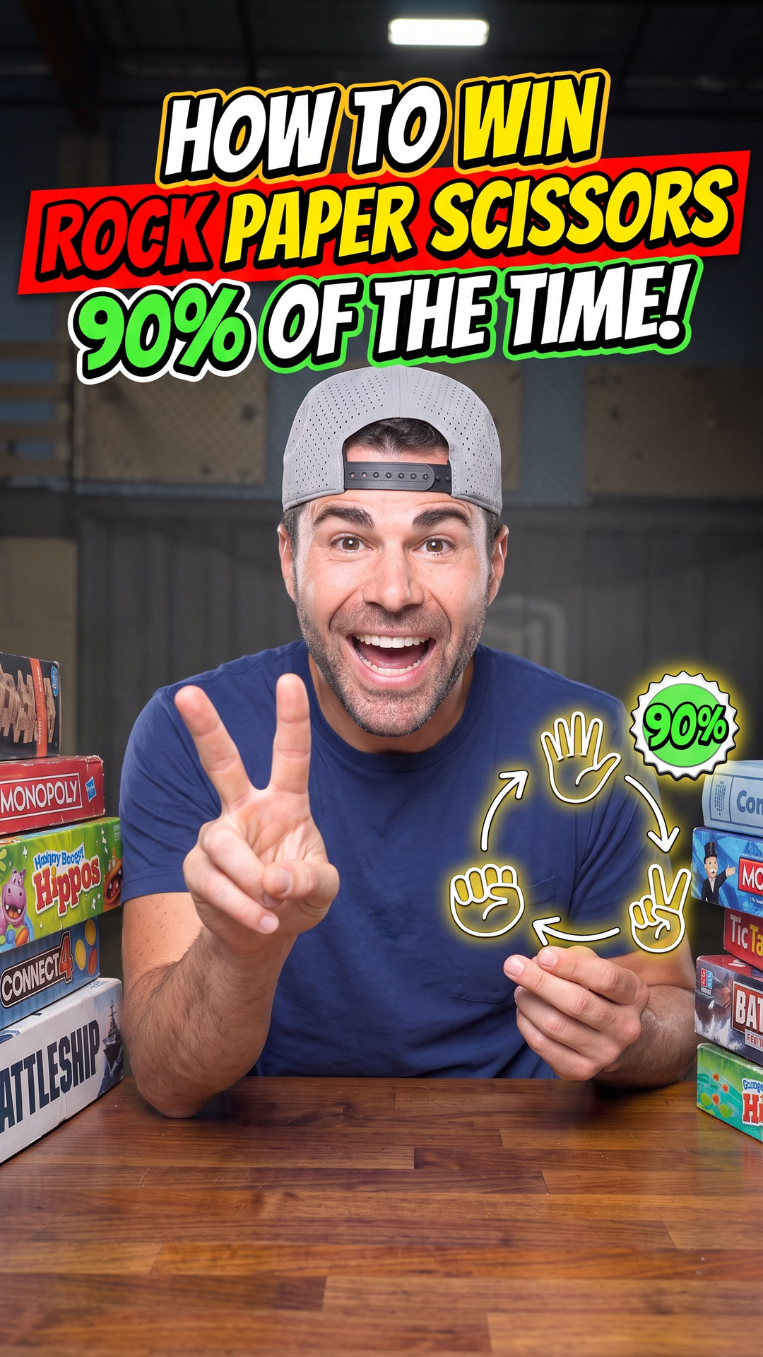 How to Win Rock Paper Scissors 90% of the Time