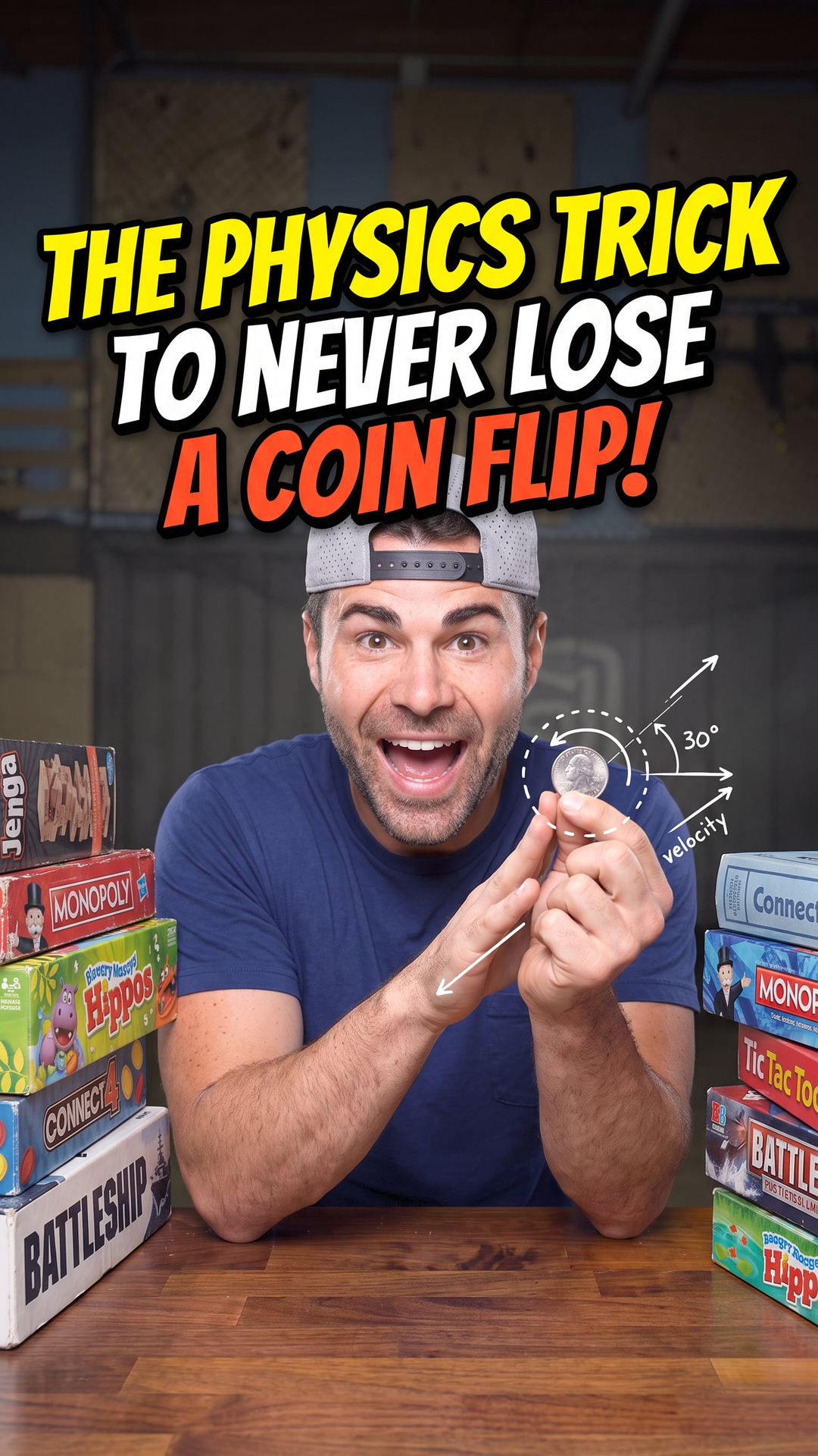 The Physics Trick to Never Lose a Coin Flip