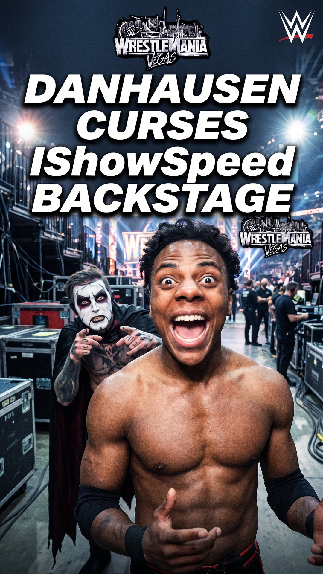 Danhausen Curses IShowSpeed Backstage