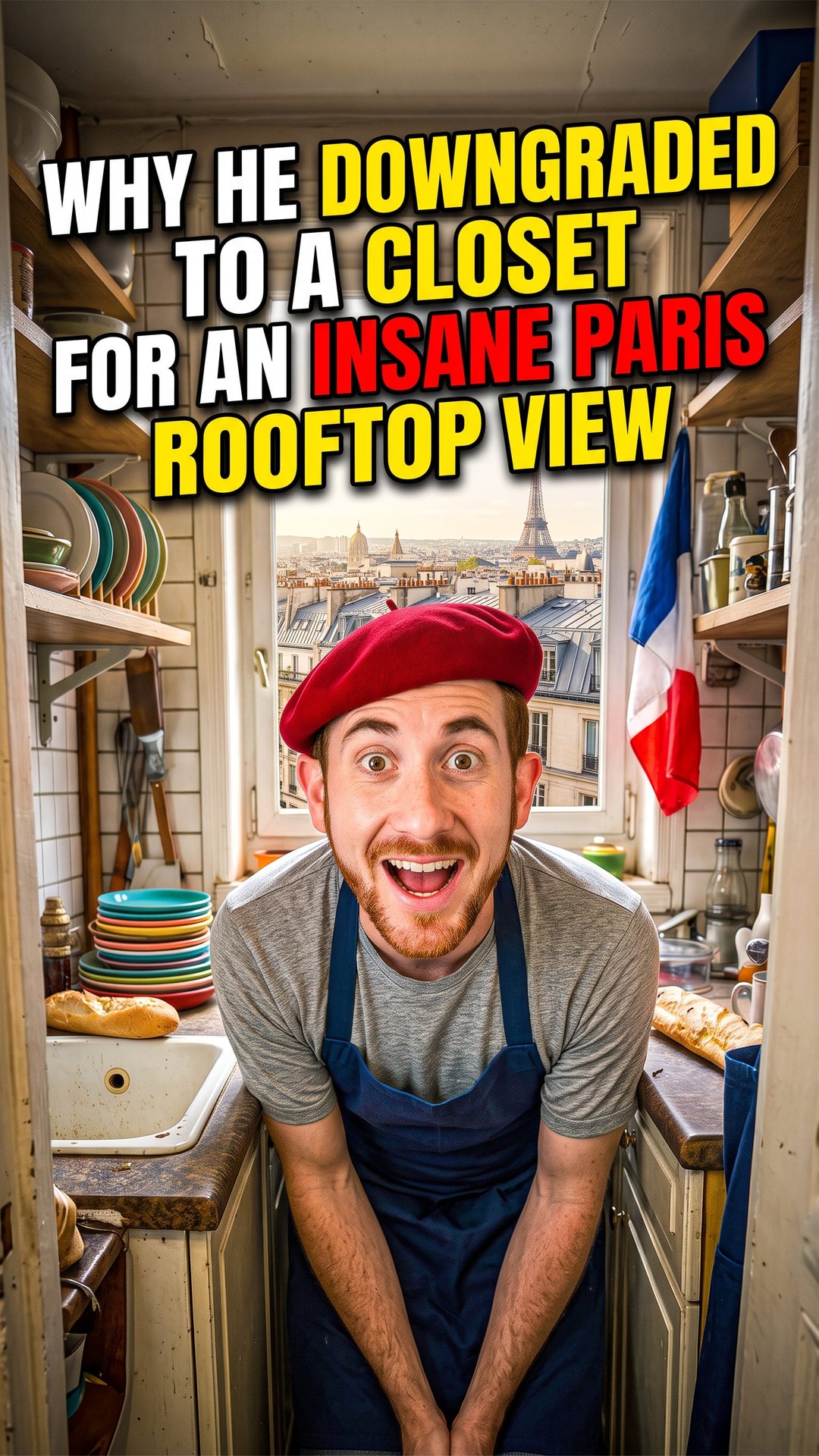 Why He Downgraded to a Closet for an Insane Paris Rooftop View