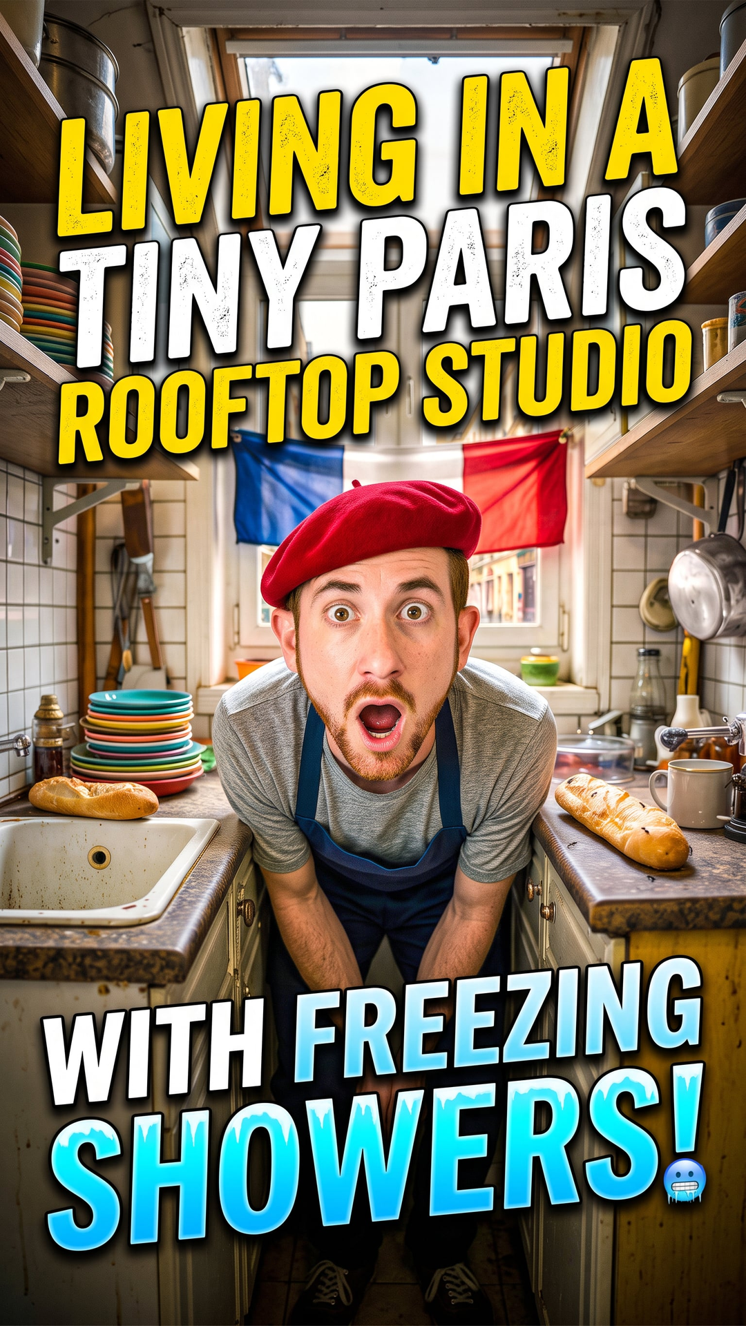 Living in a Tiny Paris Rooftop Studio With Freezing Showers
