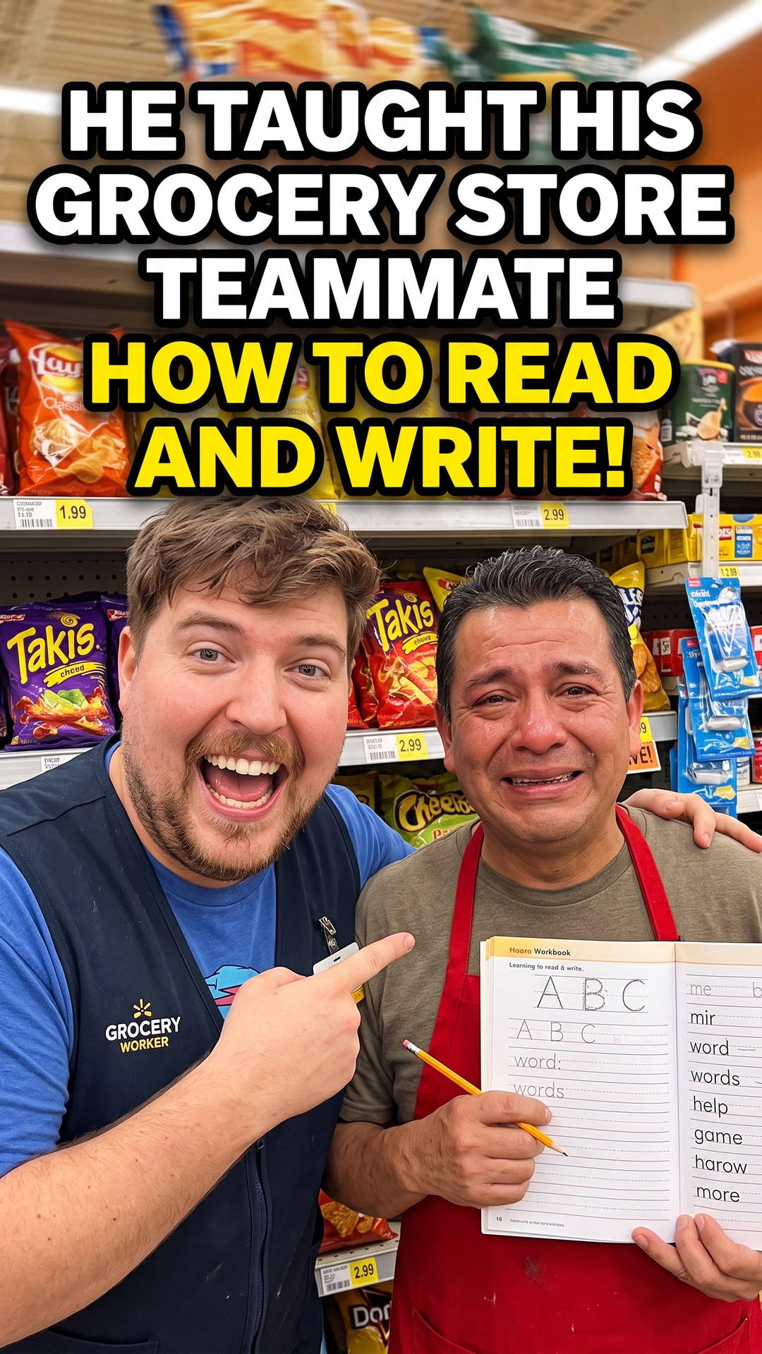 He Taught His Grocery Store Teammate How to Read and Write