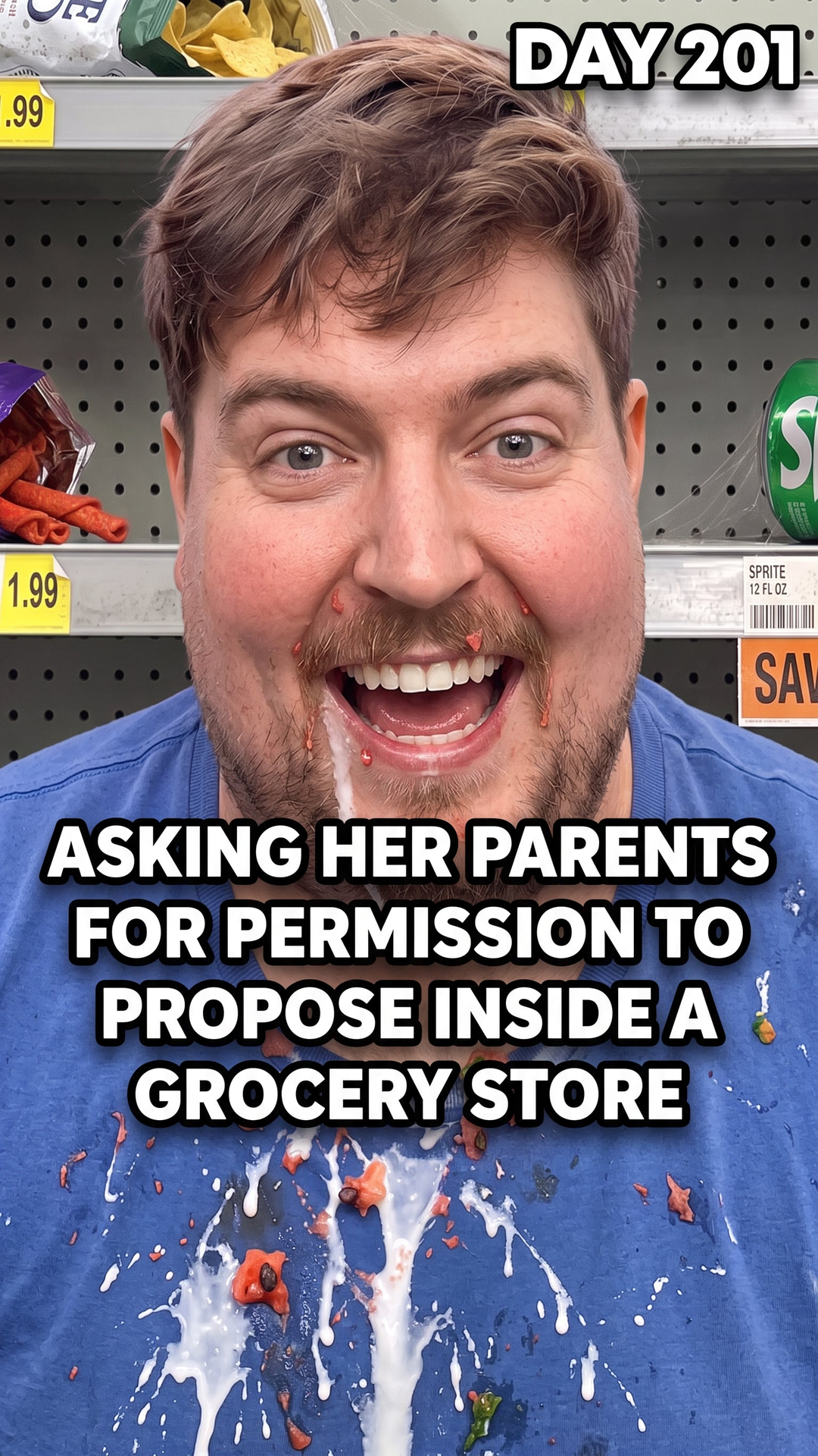 Asking Her Parents for Permission to Propose Inside a Grocery Store