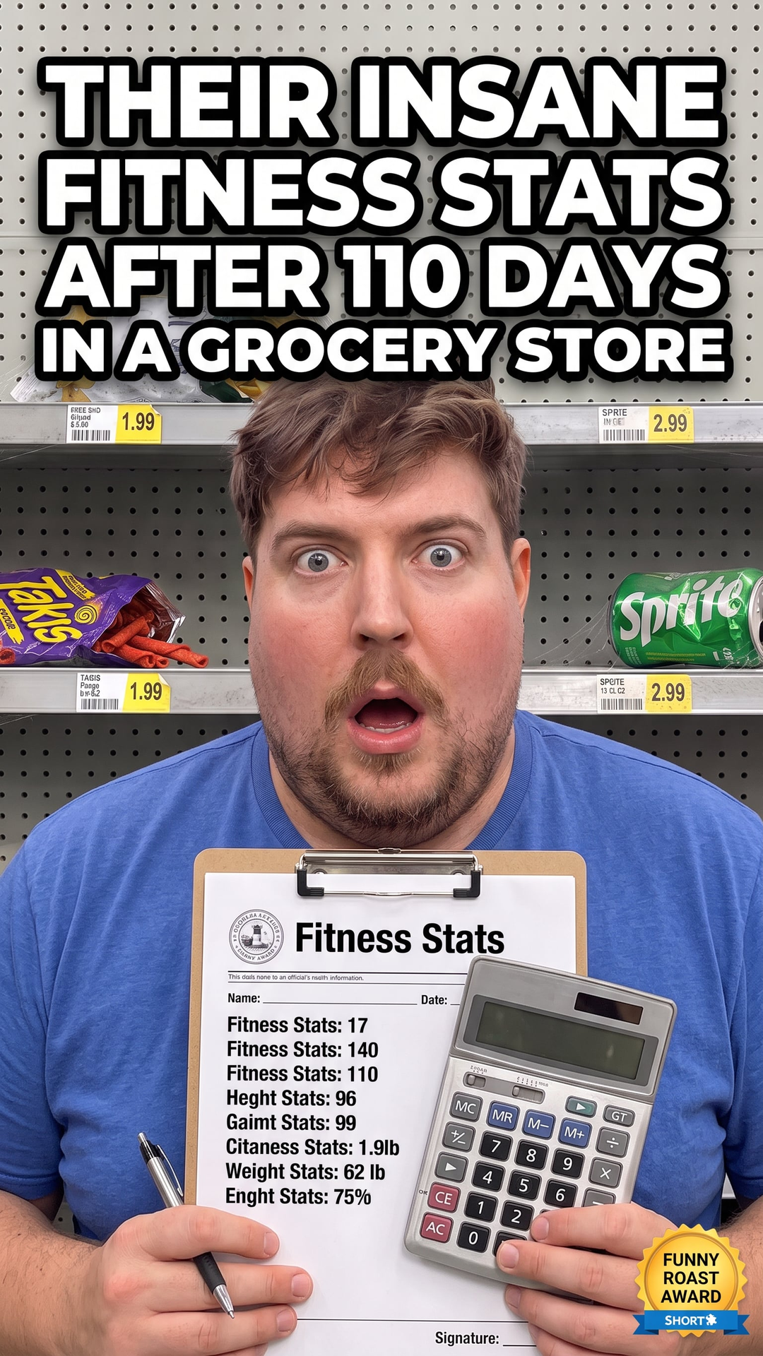 Their Insane Fitness Stats After 110 Days in a Grocery Store