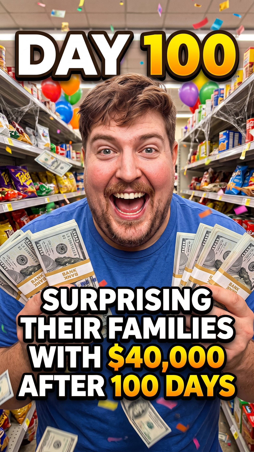 Surprising Their Families With $40,000 After 100 Days