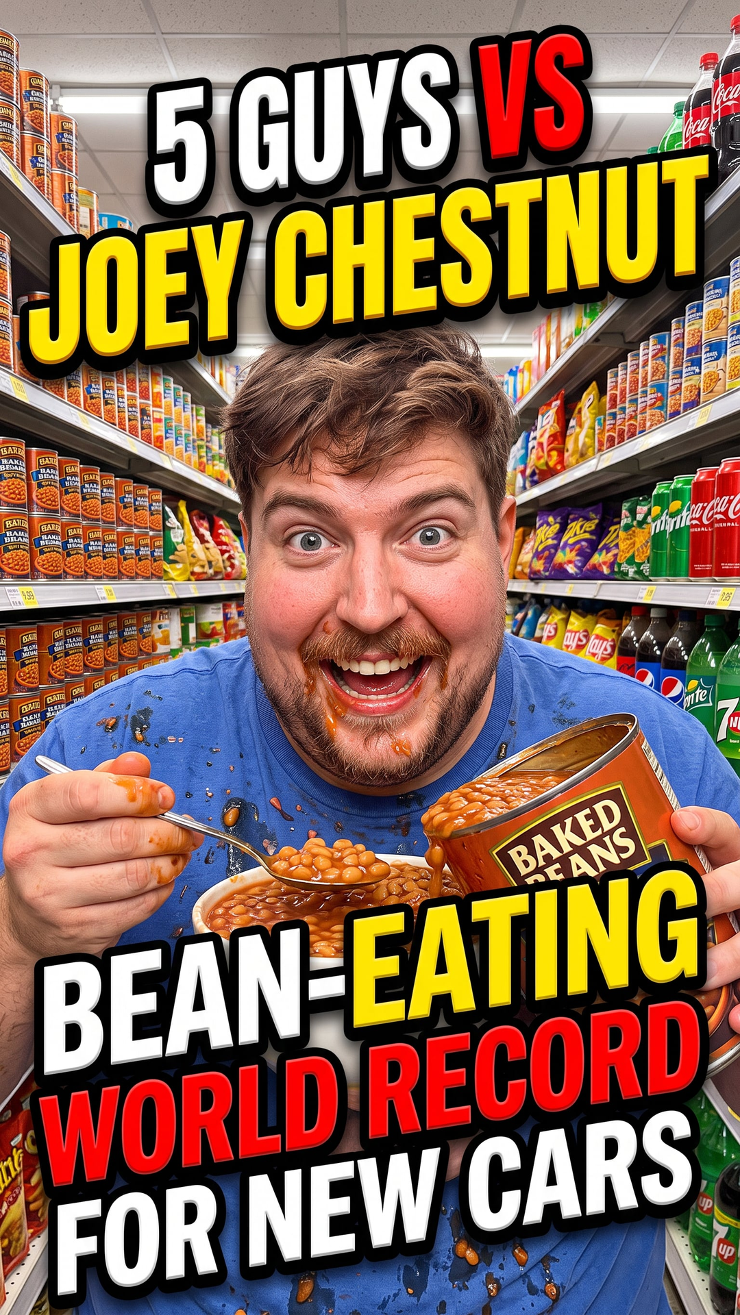 5 Guys vs. Joey Chestnut Bean-Eating World Record for New Cars