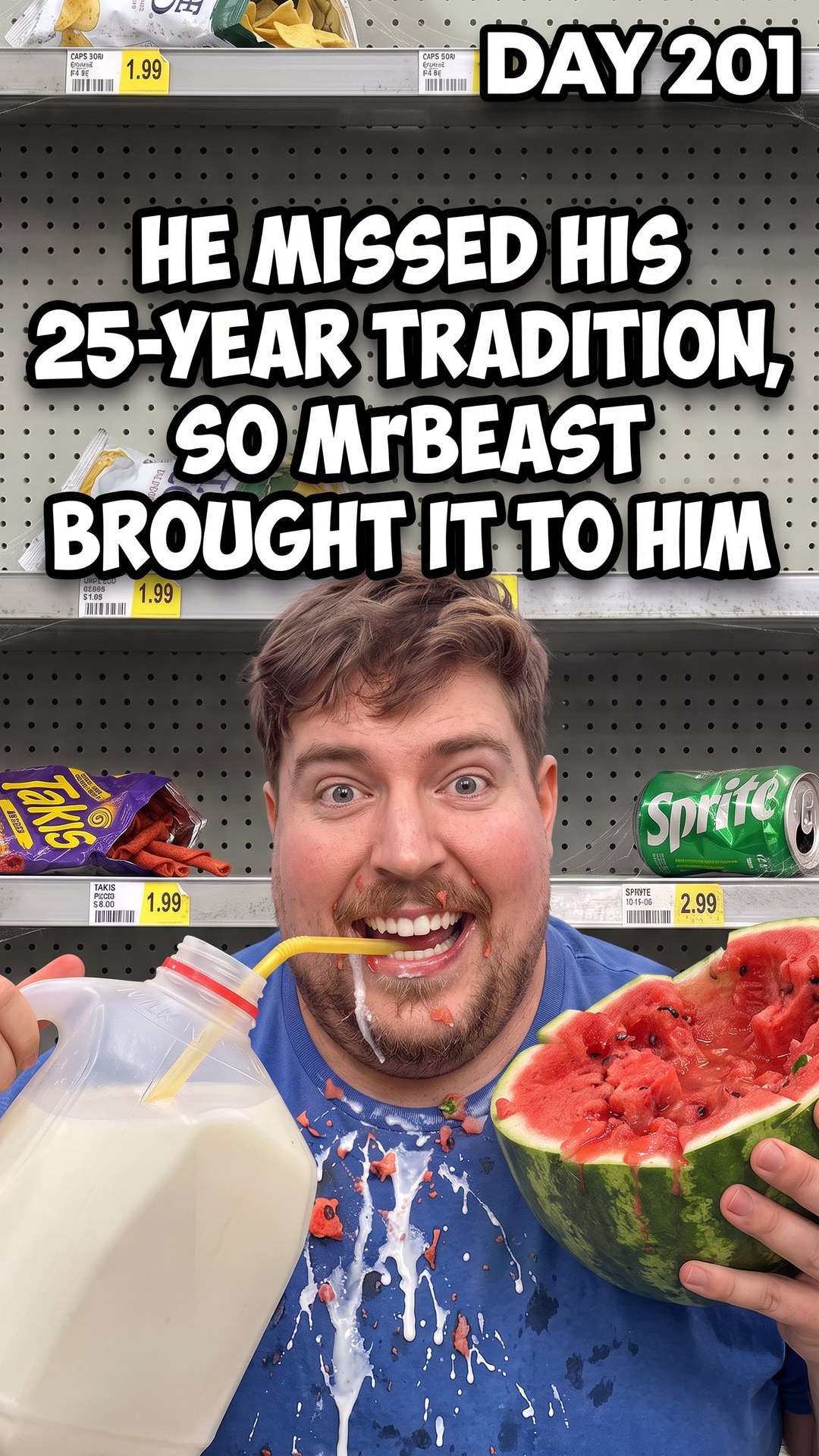He Missed His 25-Year Tradition, So MrBeast Brought It to Him