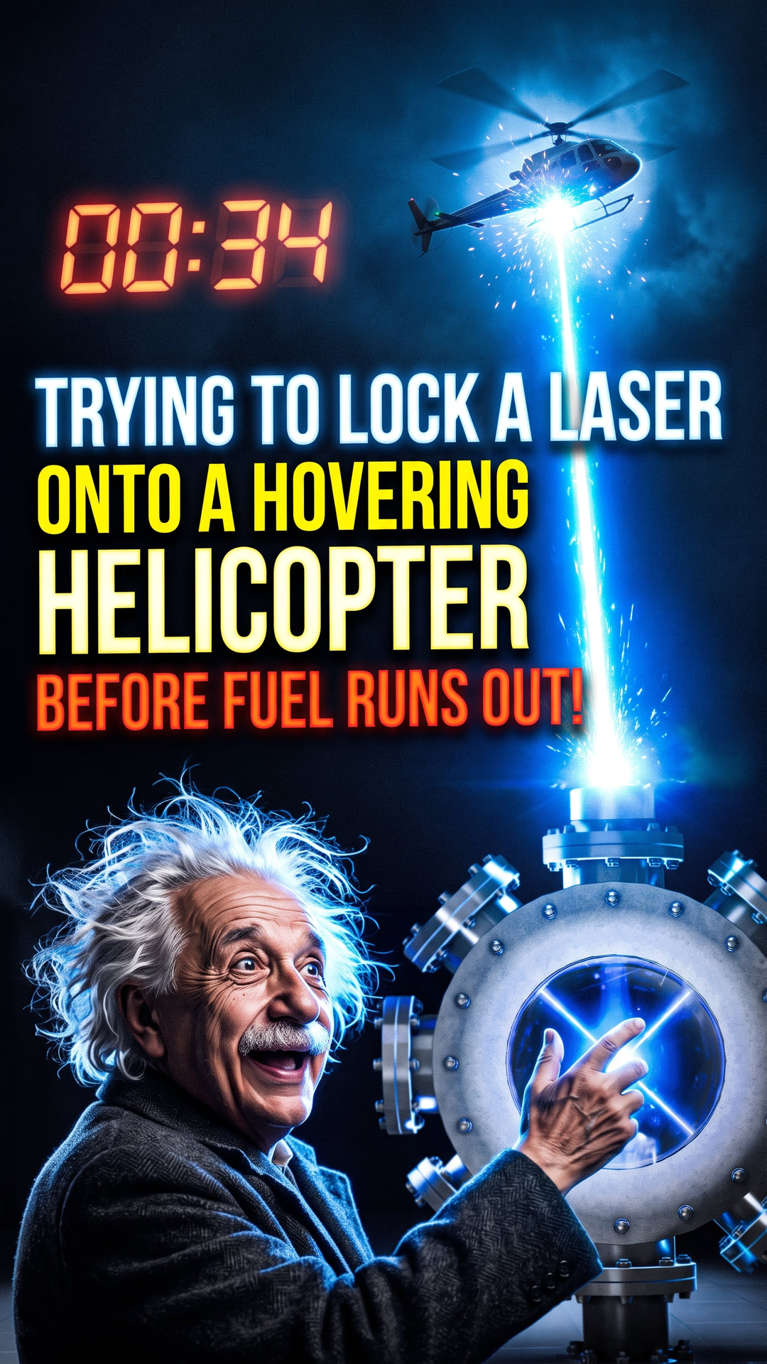 Trying to Lock a Laser Onto a Hovering Helicopter Before Fuel Runs Out