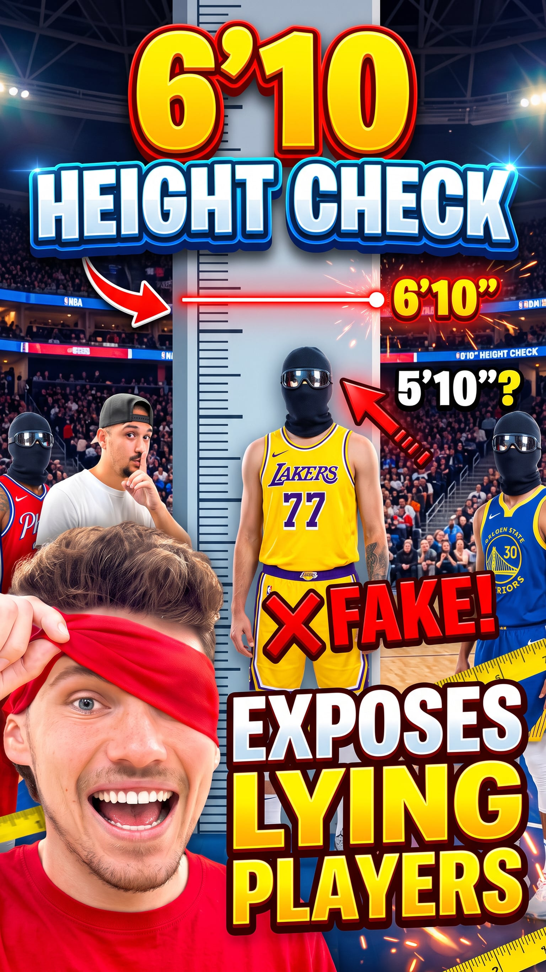 6'10 Height Check Exposes Lying Players
