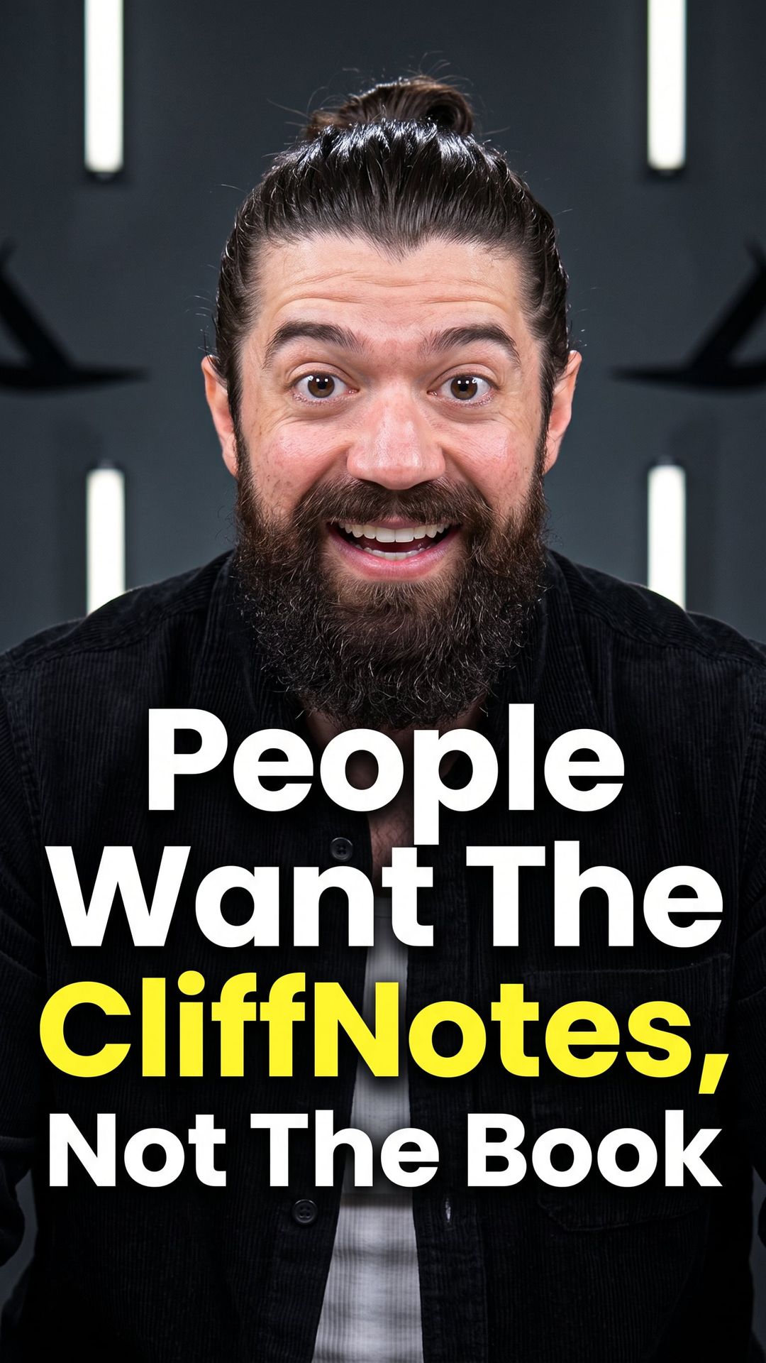 People Want The CliffNotes, Not The Book