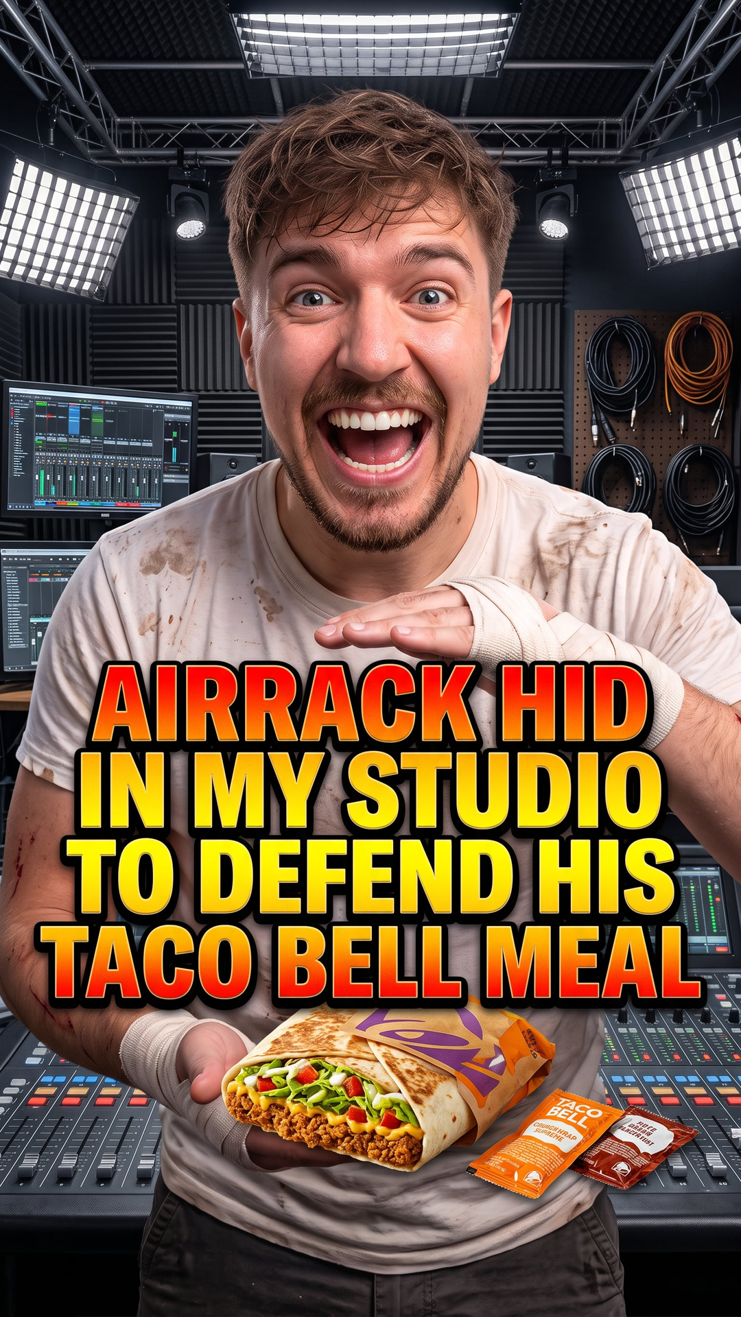 Airrack Hid In My Studio To Defend His Taco Bell Meal